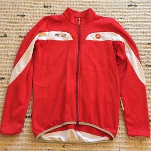 Castelli fleece lined bike jacket